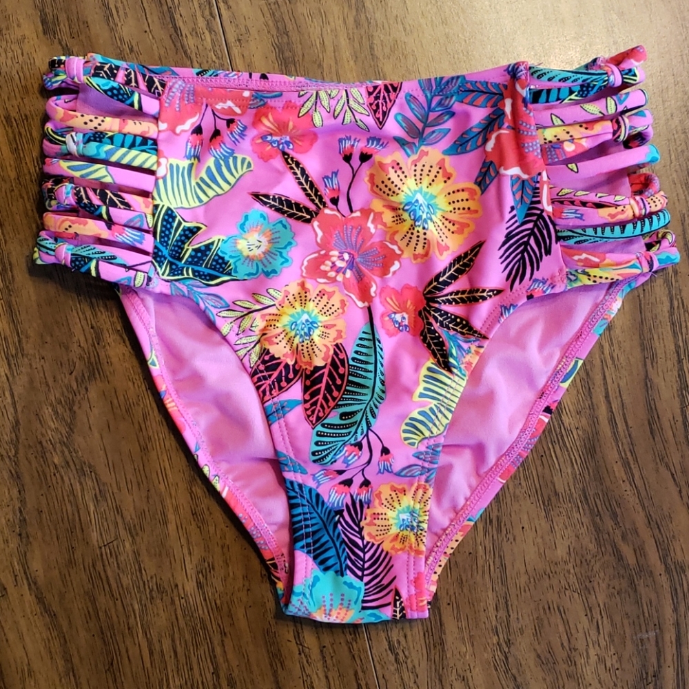 Xhilaration NWT Tropical Print Bathing Suit Bottom
